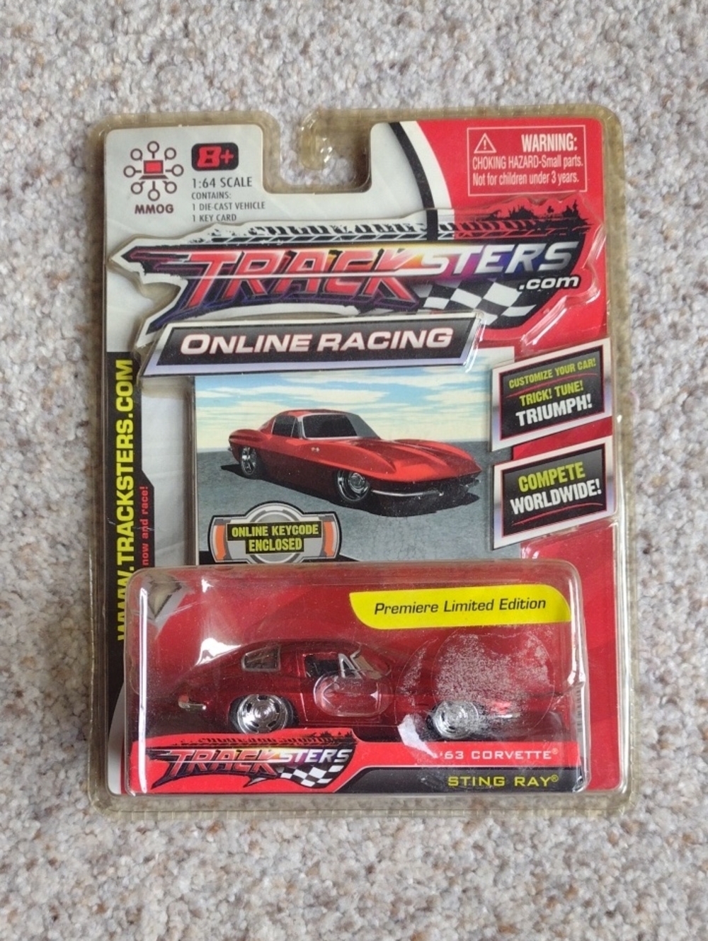 Tracksters Online Racing '63 Corvette Sting Ray - Red